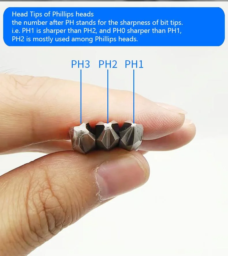 High Magnetic pH2 Screwdriver Bits