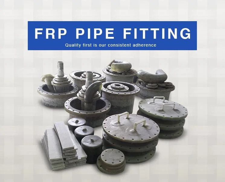 FRP GRP Pipe Fittings Tank Connection Fittings Elbow Flange Reducer