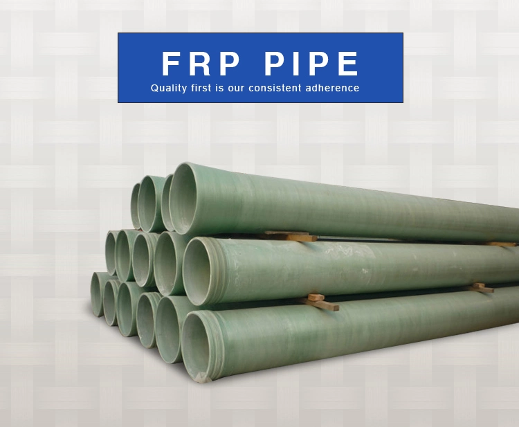 FRP GRP Gre Fiberglass Pipe China Factory Buried Corrosion Resistant Tube