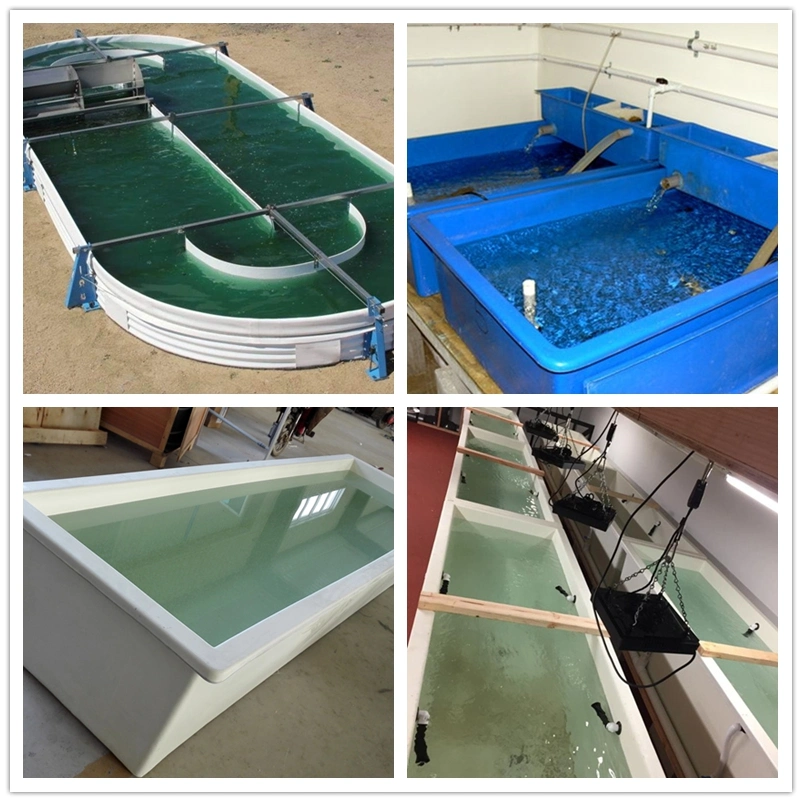 FRP GRP Fiberglass Polyester Resin Plastic Chemical Aquariums Wholesales Oil Water Storage Fish Farming Tanks