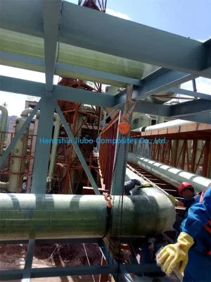 Fiberglass FRP GRP Process Pipes with Laminated Joint